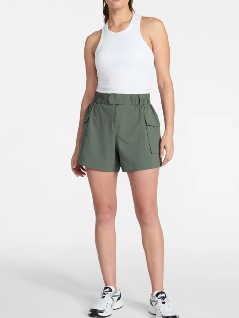 NWT AVIA Outdoor Shorts Green Midnight Hiking Water Repellent